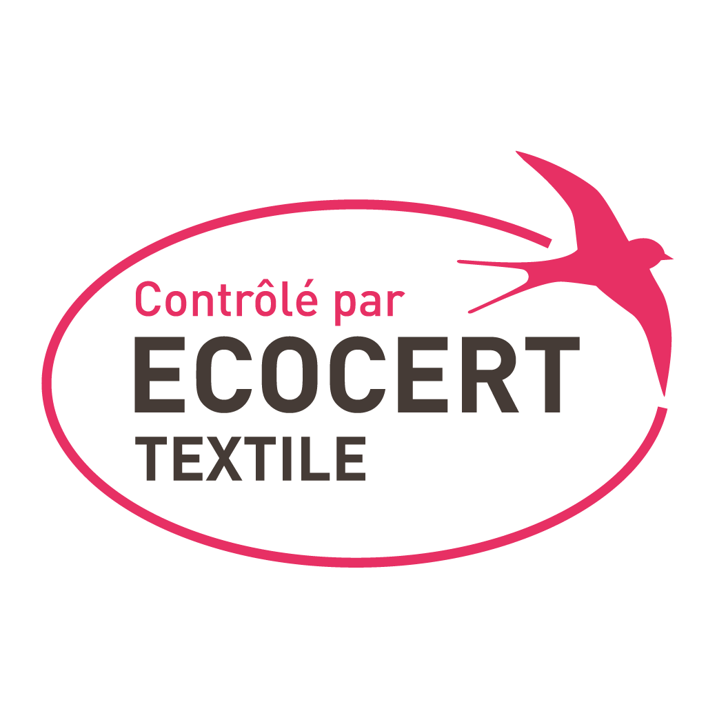 Logo d'Ecocert Textile, le label qui certifie que Subrenat propose du textile écologique et recyclé