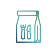 Illustration of the food packaging market for SUBRENAT technical fabrics (PLA, ecological food packaging, compostable...)