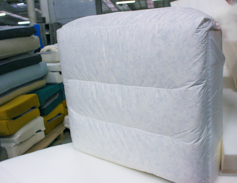 Coussin de siège produit par un client à partir des textiles Subrenat