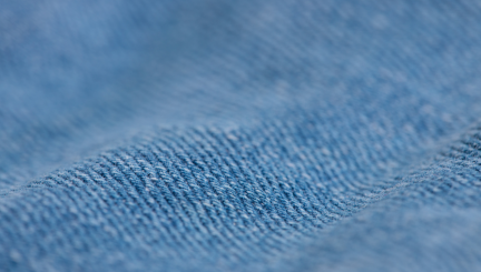 Blue fabric from SUBRENAT textile solutions and applications for clothing: pocketing, garment creation, made in france, linings...